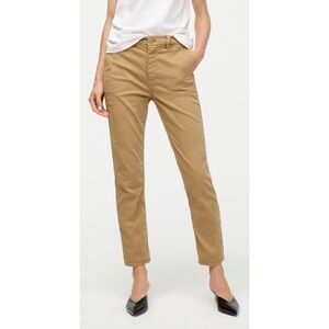 J. Crew Vintage Straight Stretch Chino Pant Tan Cotton Blend High Rise